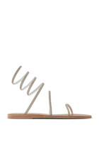 Crystal-Embellished Ofis Low Sandals